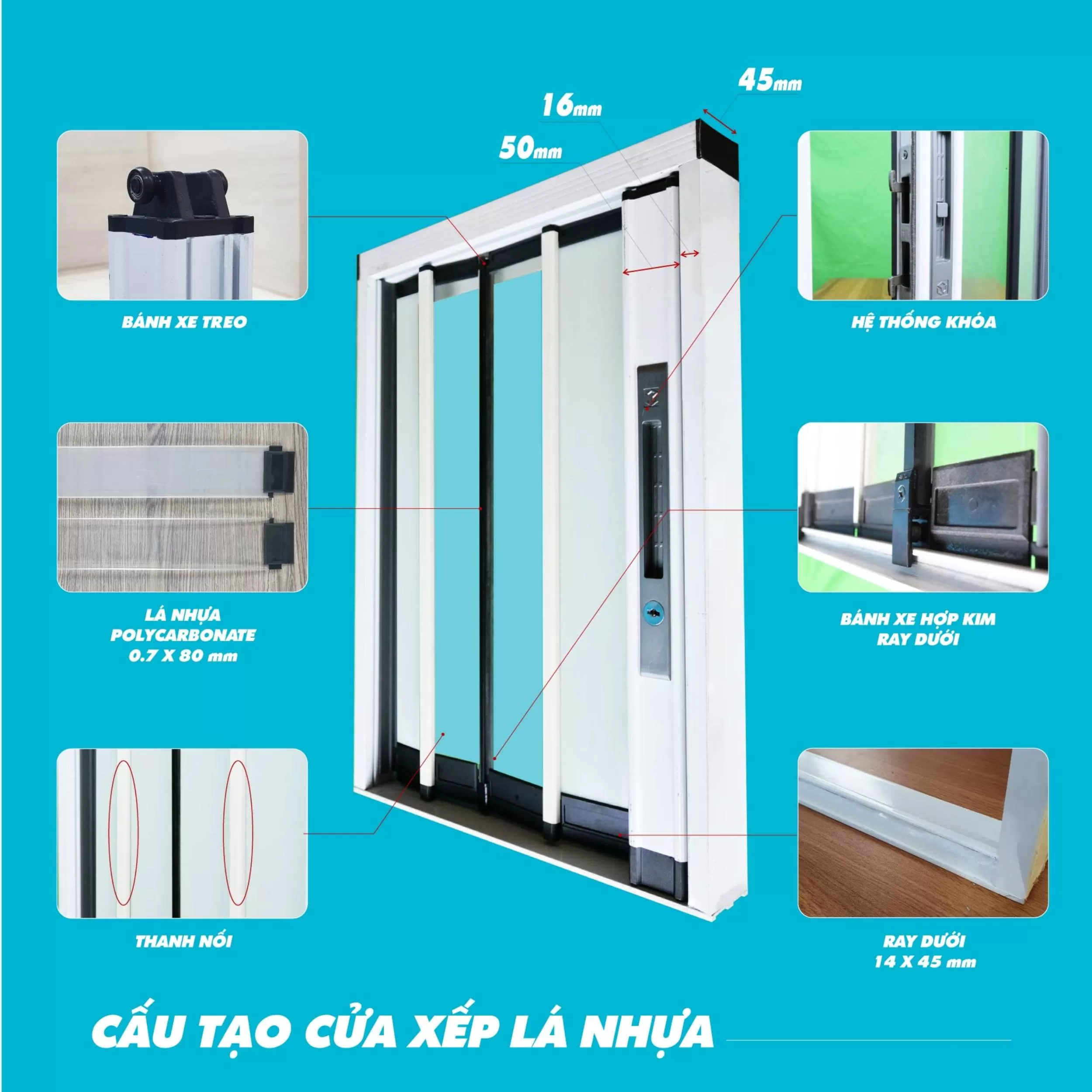 Cửa xếp lá nhôm chống muỗi